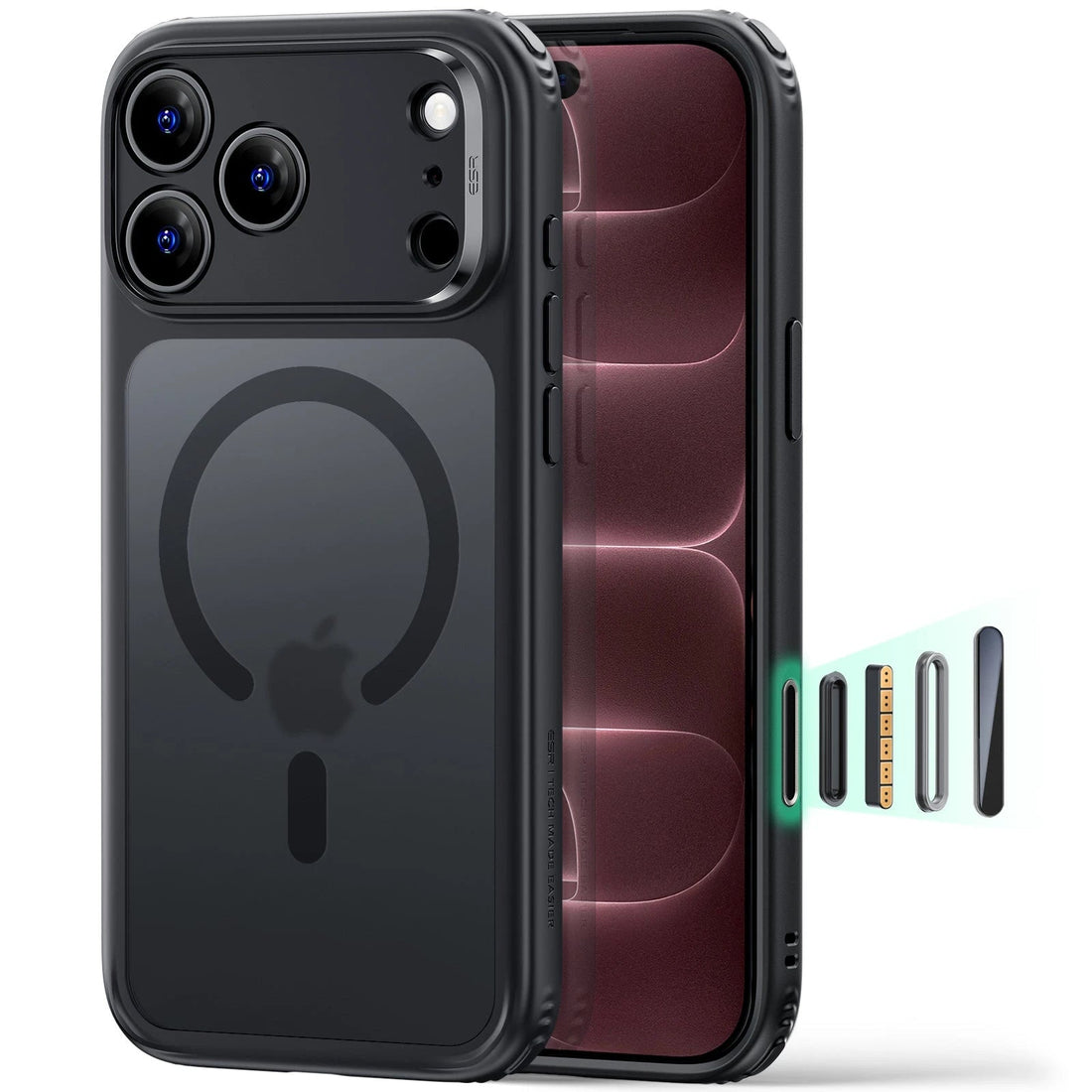 Frosted Black iPhone 18 Pro Magsafe Slim Phone Case