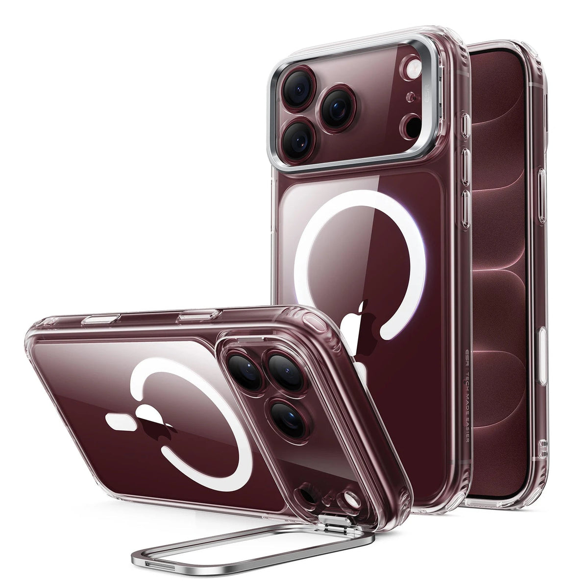Clear iPhone 18 Pro Max Magsafe Slim Phone Case with Stand V2