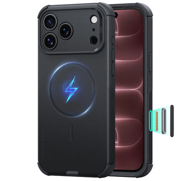Black iPhone 18 Pro Max Case Tough Phone Case with Magsafe 