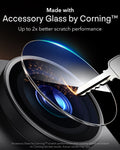 ESR Black iPhone 18 Pro Corning Glass Camera Lens Protector Made with Accessory Glass by Corning™