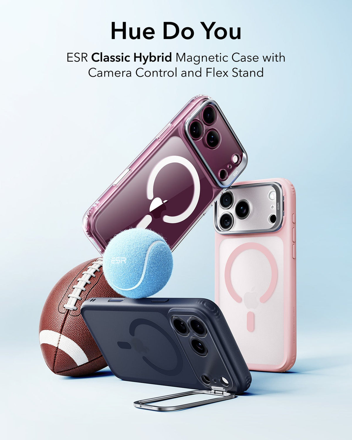 Frosted Bubblegum Pink iPhone 18 Pro Magsafe Slim Phone Case with Stand Hue Do You