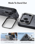 ESR Space Gray iPhone 18 Pro Tough Phone Case Magsafe with Stand 
Made To Stand Out