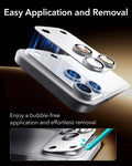ESR Silver iPhone 18 Pro Max Corning Glass Camera Lens Protector Easy Application and Removal