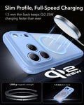 iPhone 2026 Pro Max Classic Hybrid Magnetic Case with Camera Control - Frosted Misty Blue ESR ESR