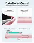 ESR Frosted Bubblegum Pink iPhone 18 Pro Max Magsafe Slim Phone Case with Stand Protection All Around