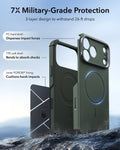 ESR Olive Green iPhone 18 Pro Max Tough Phone Case Magsafe with Stand 7X Military-Grade Protection