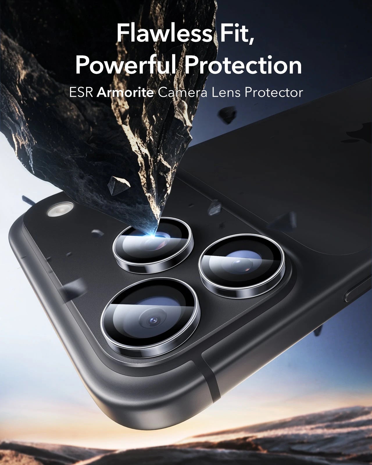 ESR Clear iPhone 18 Pro/Pro Max Armorite Camera Lens Protector Flawless Fit,  Powerful Protection