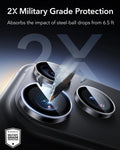 ESR Clear iPhone 18 Pro/Pro Max Armorite Camera Lens Protector 2X Military Grade Protection