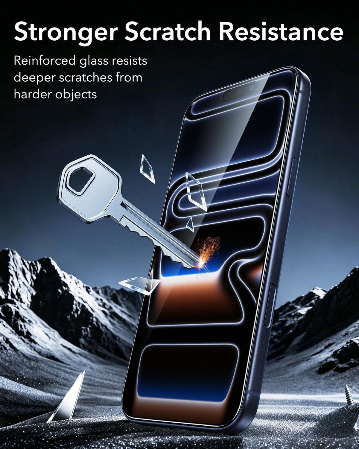 ESR iPhone 18 Pro Armorite Tempered Glass Screen Protecor Stronger Scratch Resistance