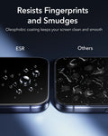 ESR iPhone 18 Pro Armorite Tempered Glass Screen Protecor Resists Fingerprints and Smudges
