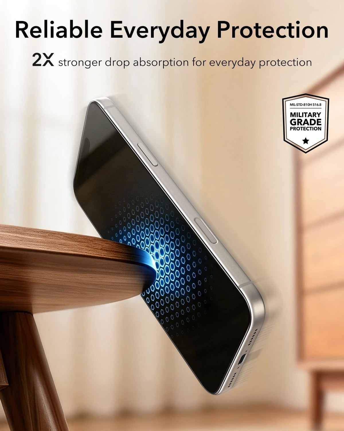 ESR iPhone 18 Pro Tempered Glass Screen Protector Reliable Everyday Protection