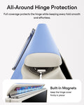 Misty Vegan Leather iPhone Duo Magsafe Case with Stand All-Around Hinge Protection