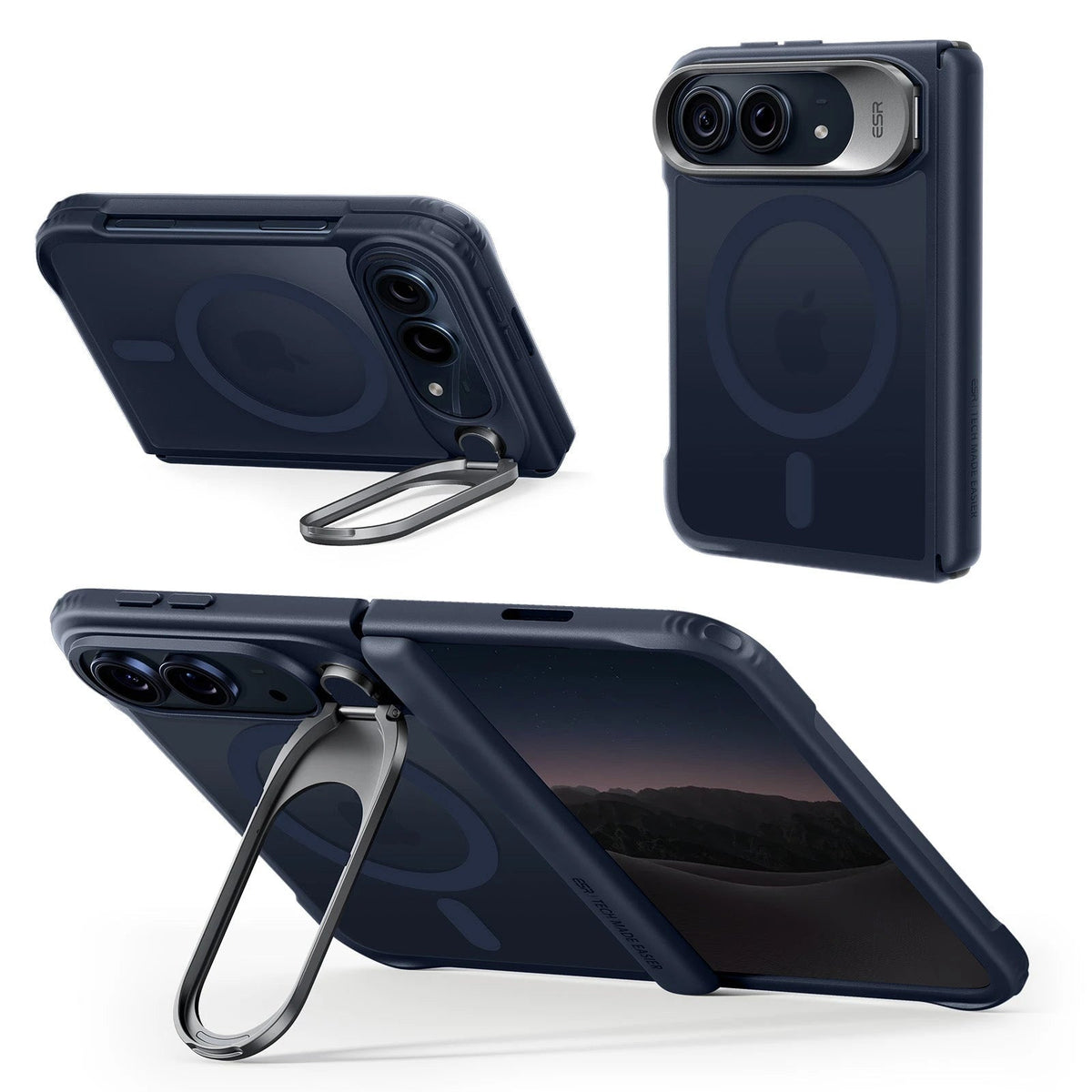 Frosted Night Sky  iPhone 18 Pro Max Magsafe Slim Phone Case with Stand 