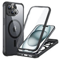 iPhone 15 Armor Tough Case (HaloLock) - Clear Black ESR