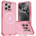 iPhone 15 Pro Max Cyber Tough Case with Stash Stand (HaloLock) - Pink ESR ESR