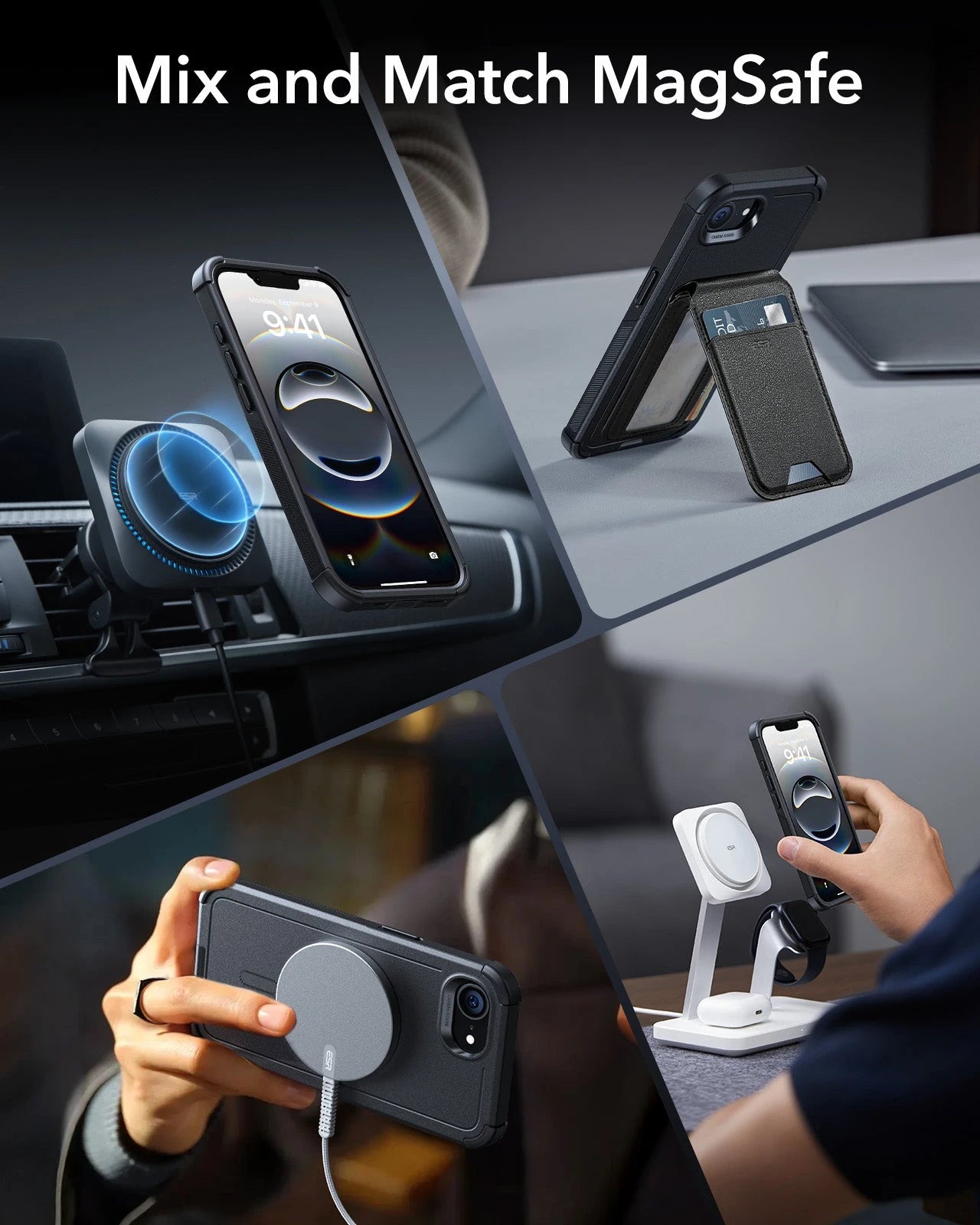 iPhone 16e HaloLock Cyber Tough Case - Black ESR ESR