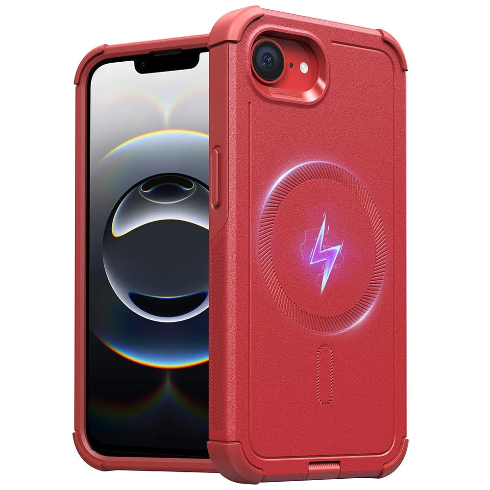 iPhone 16e HaloLock Cyber Tough Case - Red - ESR 