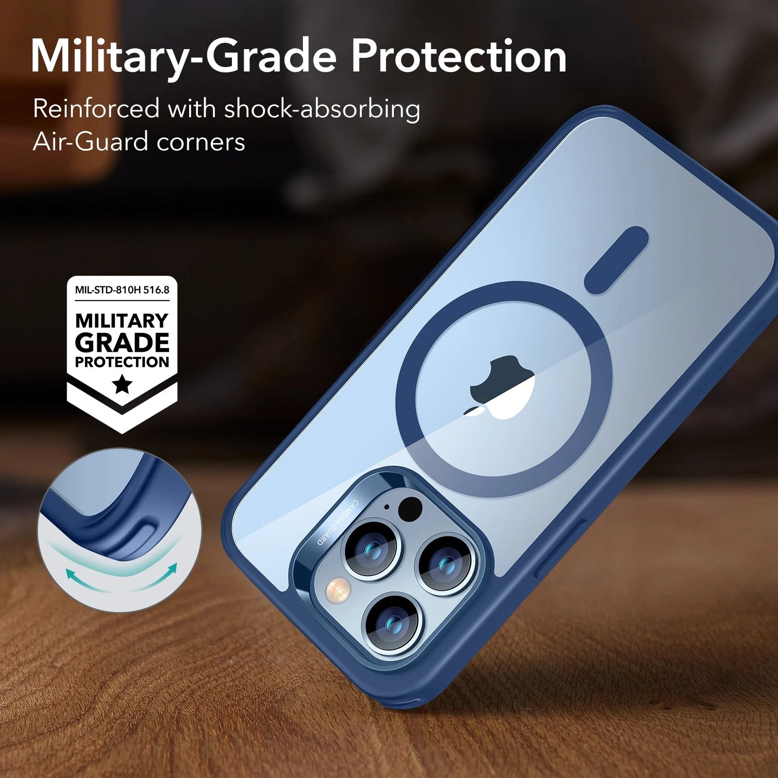 iPhone 13 Pro Classic Hybrid Case (HaloLock) - Clear Blue ESR ESR