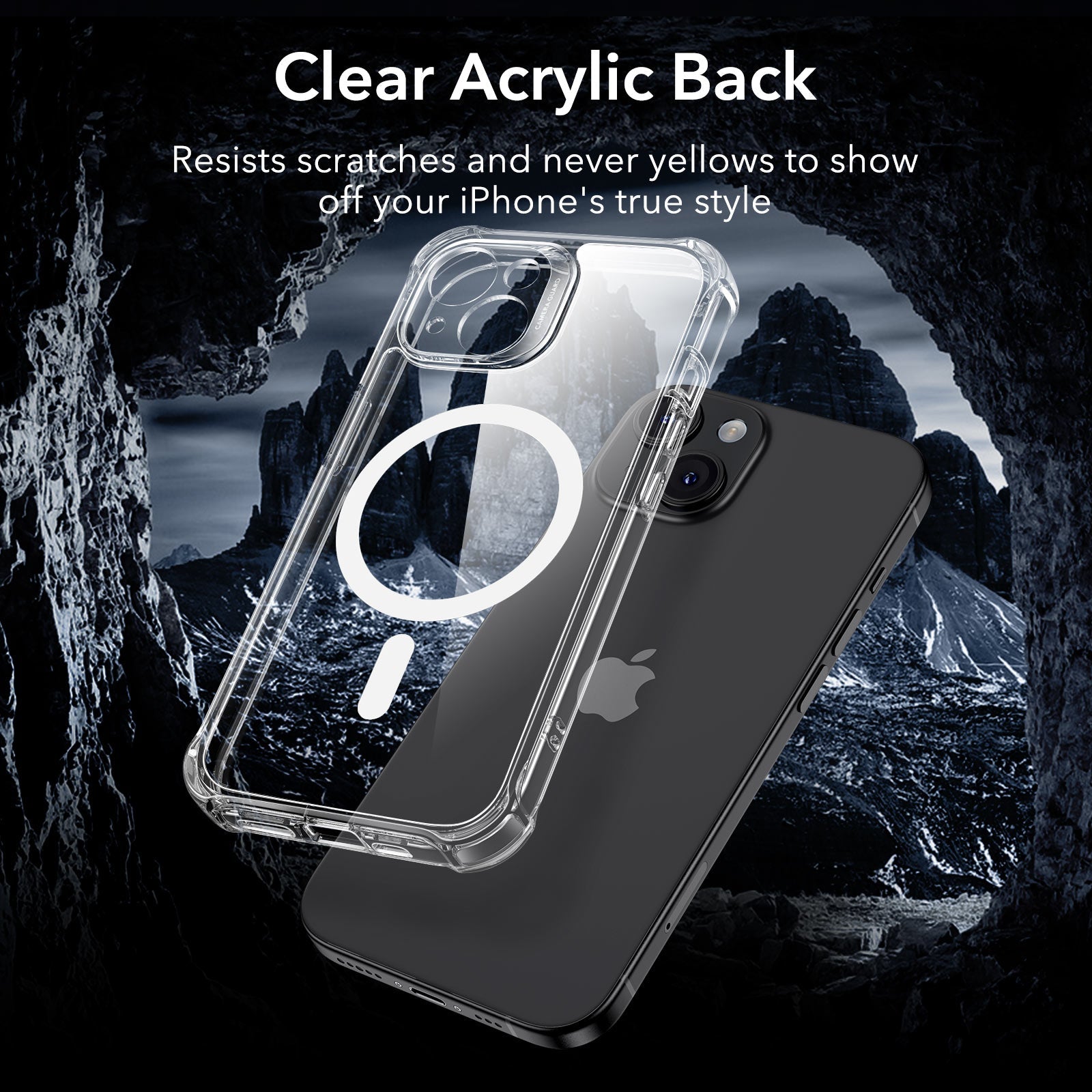 iPhone 15 Armor Tough Case (HaloLock) - Clear ESR