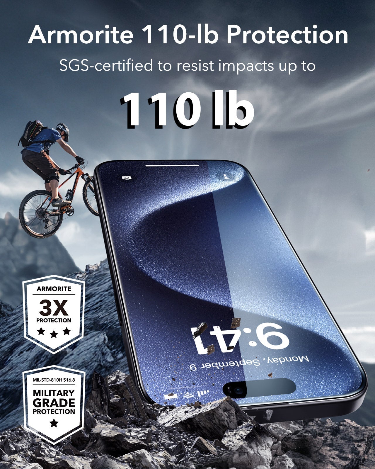 iPhone 15 Pro UltraFit Armorite Screen Protector - 3 Pack ESR ESR