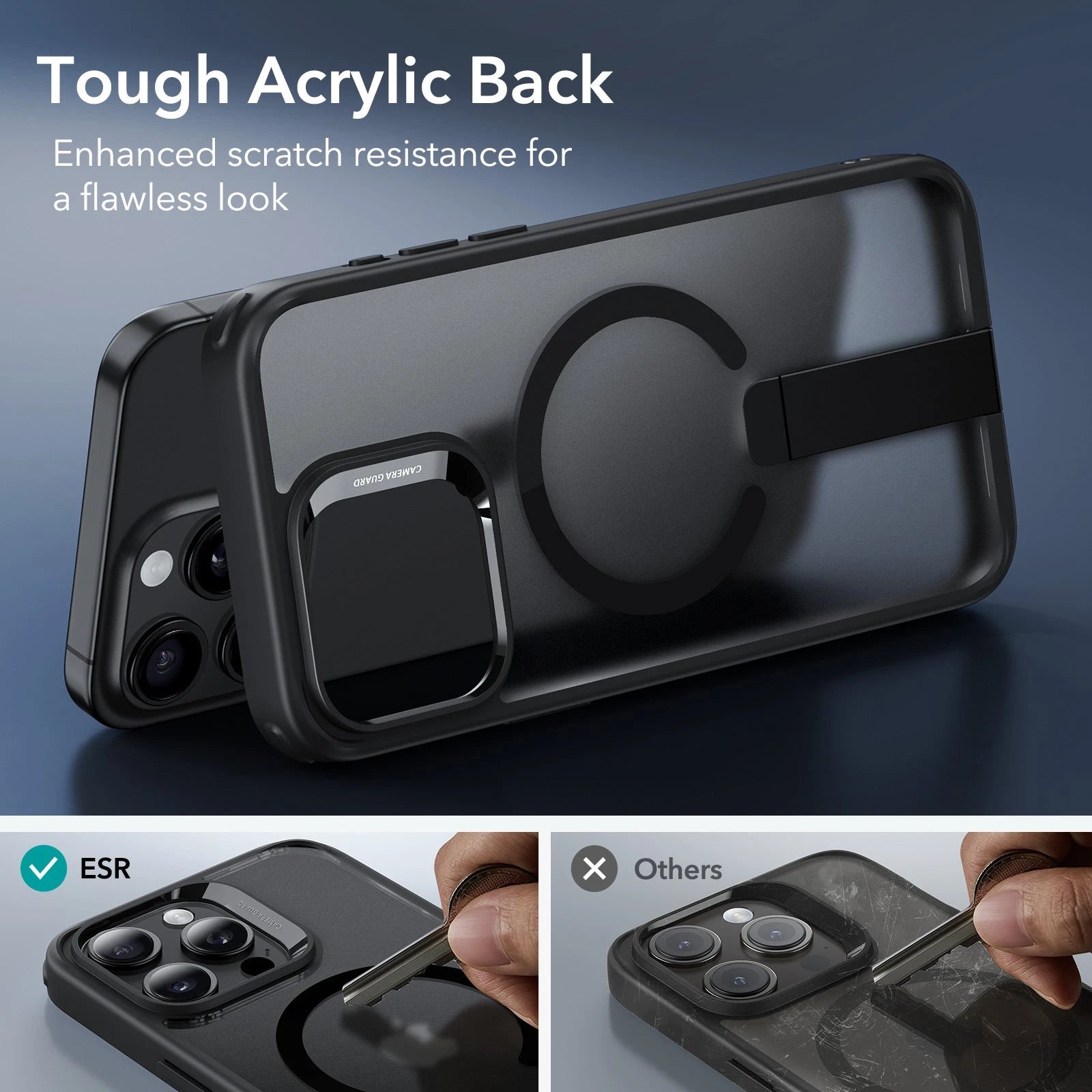 iPhone 15 Pro Max Boost Flickstand Case (HaloLock) - Frosted Black ESR ESR