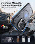 iPhone 15 Pro Max Cyber Tough Case with Stash Stand (HaloLock) - Gray ESR ESR