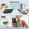 iPhone 15 Pro Max Cloud Soft Case with Stash Stand (HaloLock) - Green ESR ESR