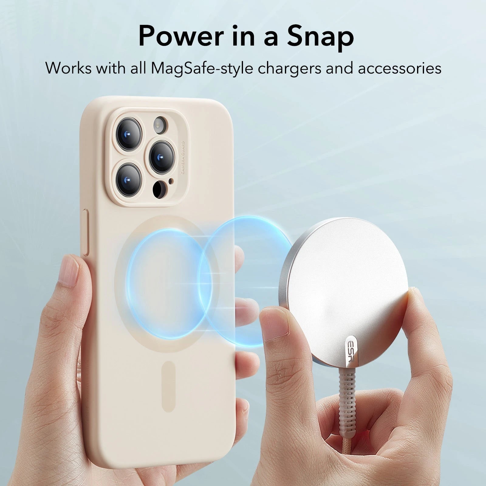 iPhone 15 Pro Cloud Soft Case (HaloLock) - Dark Blue ESR ESR