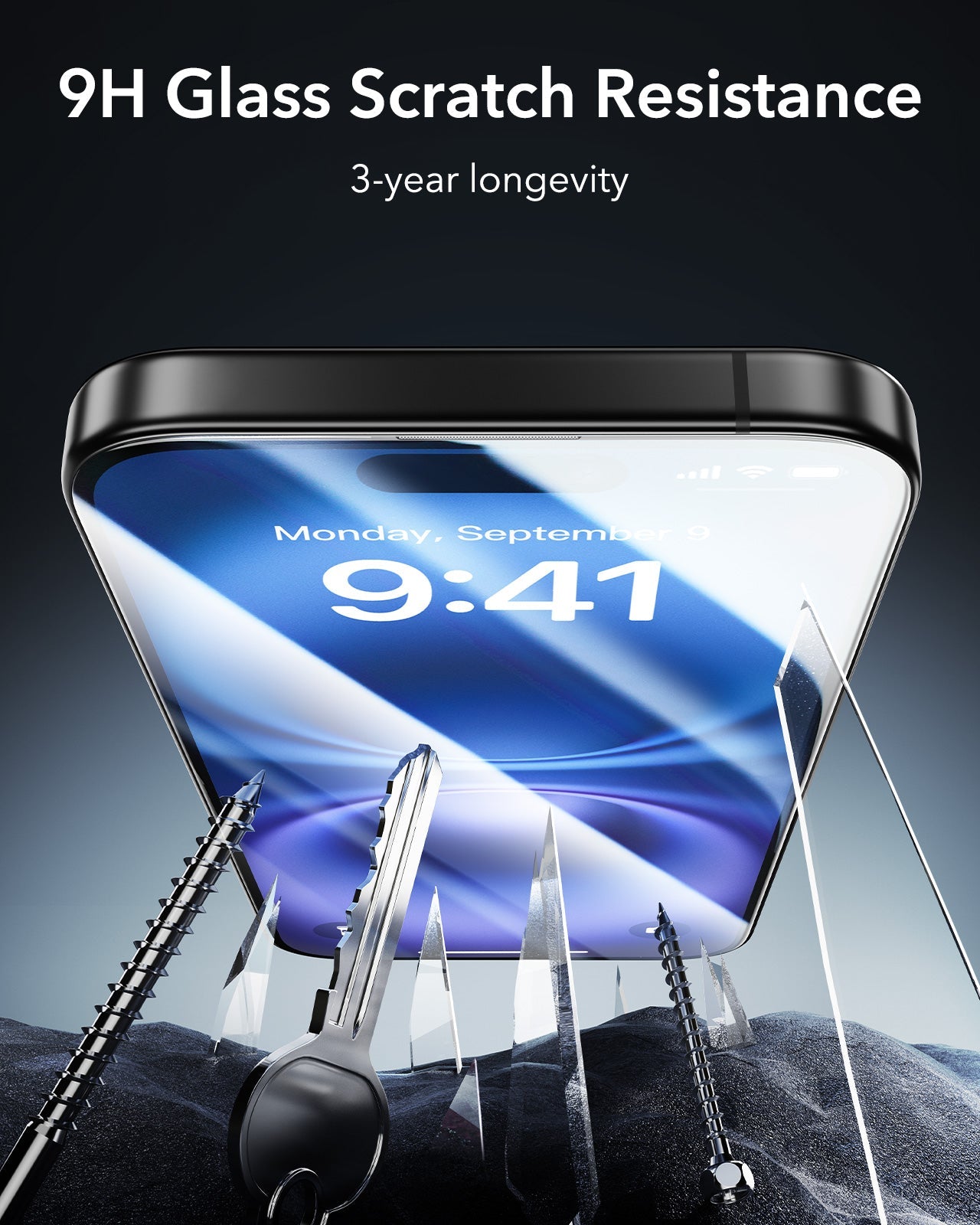 iPhone 16 Classic Hybrid Magnetic Case (Camera Control) & Screen Protection Bundle - Clear ESR ESR