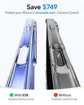 iPhone 16 Plus HaloLock Classic Hybrid Case Protection Bundle (Camera Control, Stash Stand) - Clear ESR ESR
