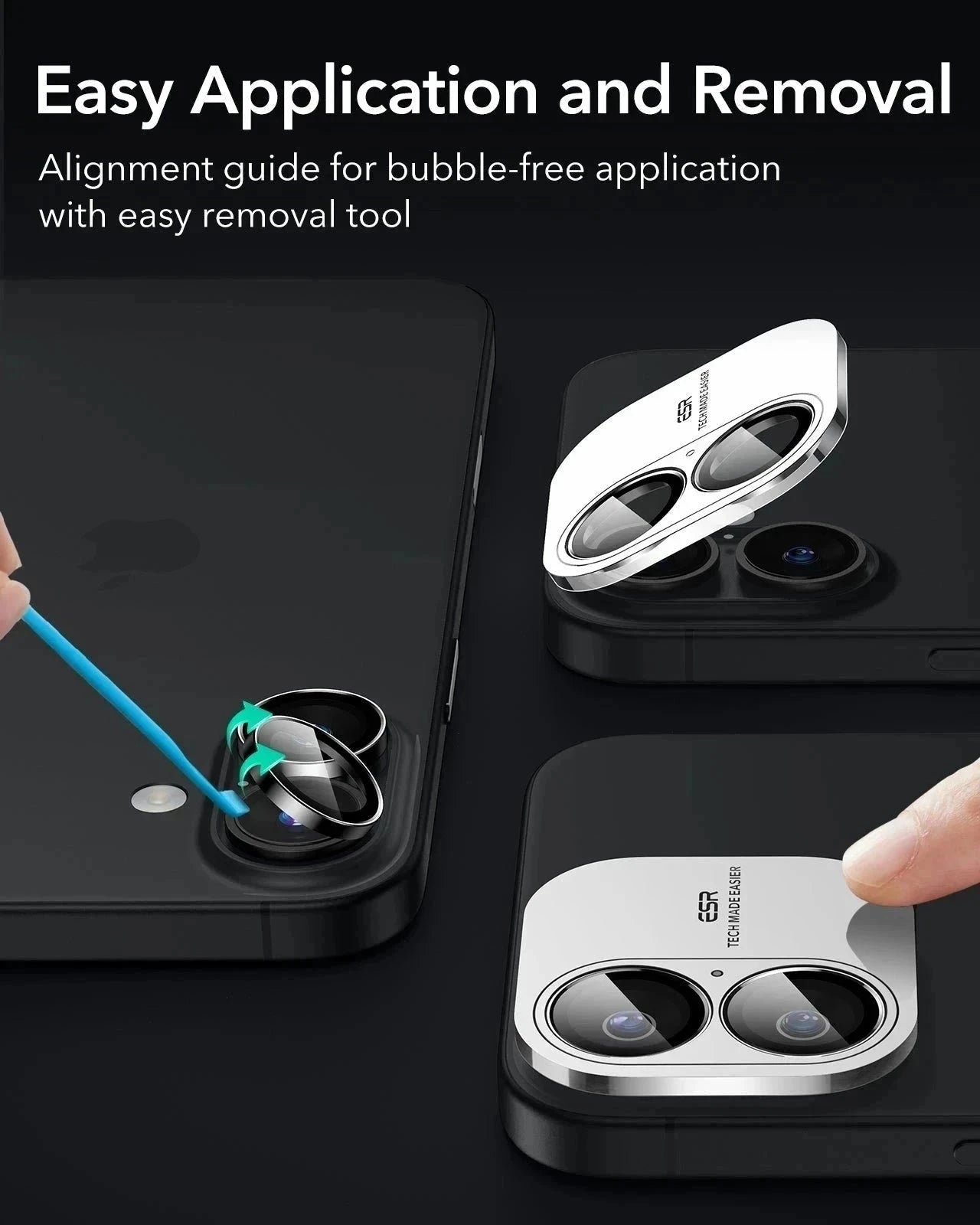 iPhone 16 Plus Classic Hybrid Magnetic Case (Camera Control) & Screen Protection Bundle - Clear ESR ESR