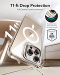 iPhone 16 Pro HaloLock Classic Hybrid Case Protection Bundle (Camera Control, Stash Stand) - Clear ESR ESR