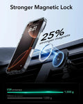 iPhone 16 Pro Classic Hybrid Magnetic Case (Camera Control, Stash Stand) & Privacy Screen Protector Bundle - Clear ESR ESR