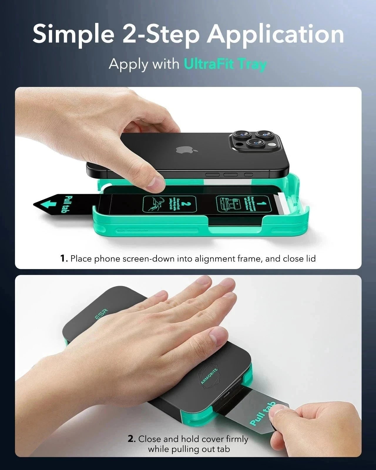 iPhone 16 Pro Max Classic Hybrid Magnetic Case (Camera Control, Stash Stand) & Privacy Screen Protector Bundle - Clear ESR ESR