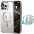 Clear Grey Hybrid iPhone 16 Pro magsafe Case (Camera Control) 