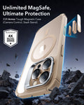 iPhone 16 Pro Max Armor Tough Magnetic Case (Camera Control, Stash Stand) - Desert Titanium ESR ESR