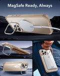 iPhone 16 Pro Max Armor Tough Magnetic Case (Camera Control, Stash Stand) - Desert Titanium ESR ESR