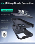 iPhone 16 Pro Max Cyber Tough Magnetic Case Privacy Protection Bundle (Camera Control, Stash Stand) - Black ESR ESR