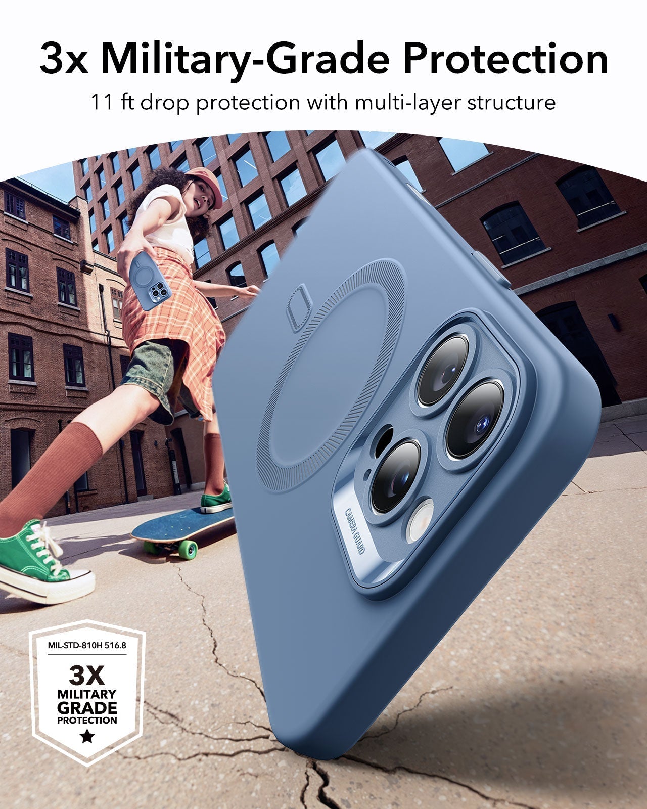 iPhone 16 Pro Max Cloud Soft Magnetic Case (Camera Control) - Light Blue ESR ESR