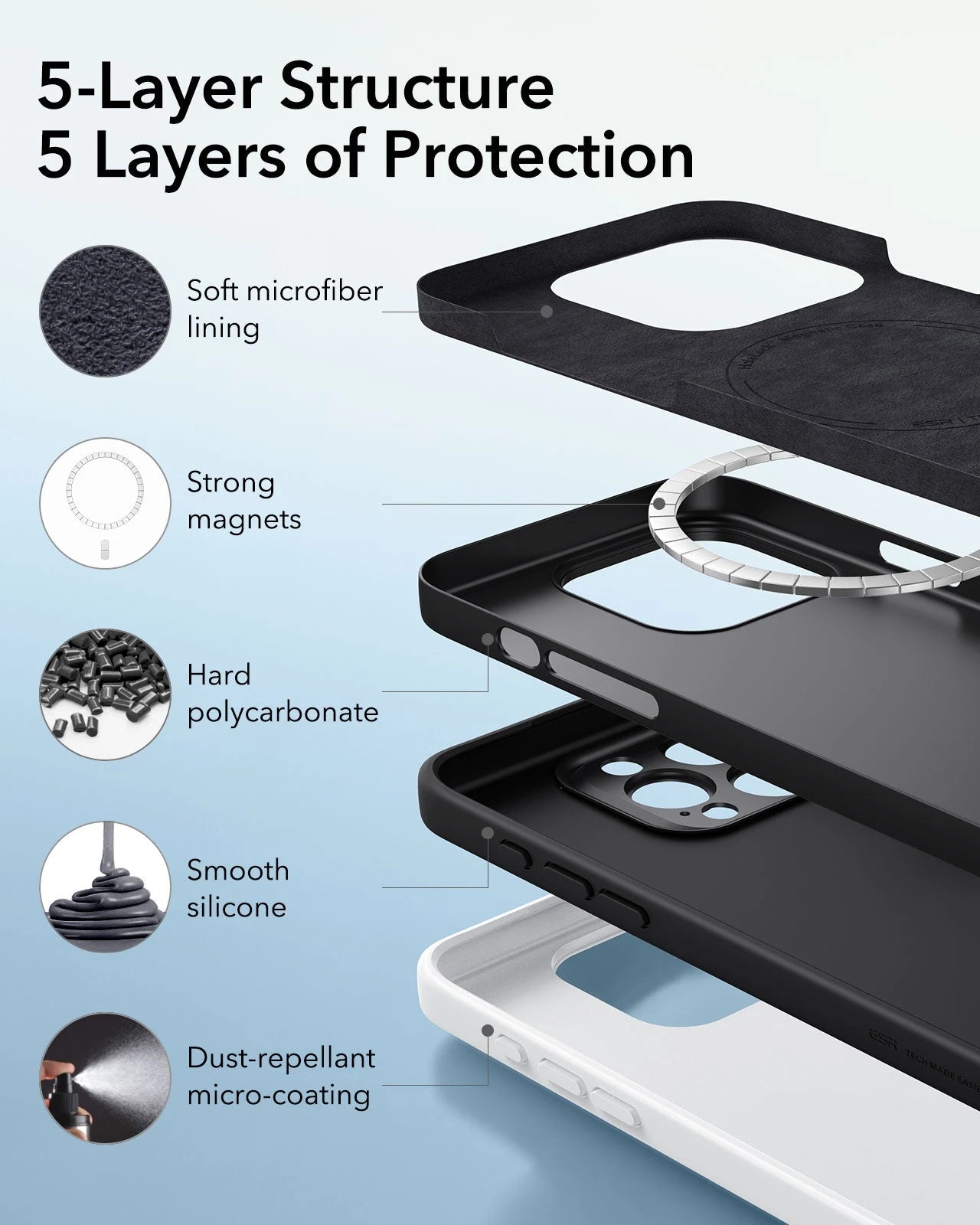 iPhone 16 Pro Cloud Soft Magnetic Case (Camera Control) - Black ESR ESR
