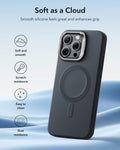iPhone 16 Pro Cloud Soft Magnetic Case (Camera Control, Stash Stand) - Black ESR ESR