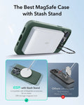 iPhone 16 Pro Cloud Soft Magnetic Case (Camera Control, Stash Stand) - Green ESR ESR