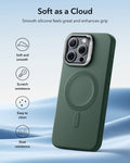 iPhone 16 Pro Cloud Soft Magnetic Case (Camera Control, Stash Stand) - Green ESR ESR
