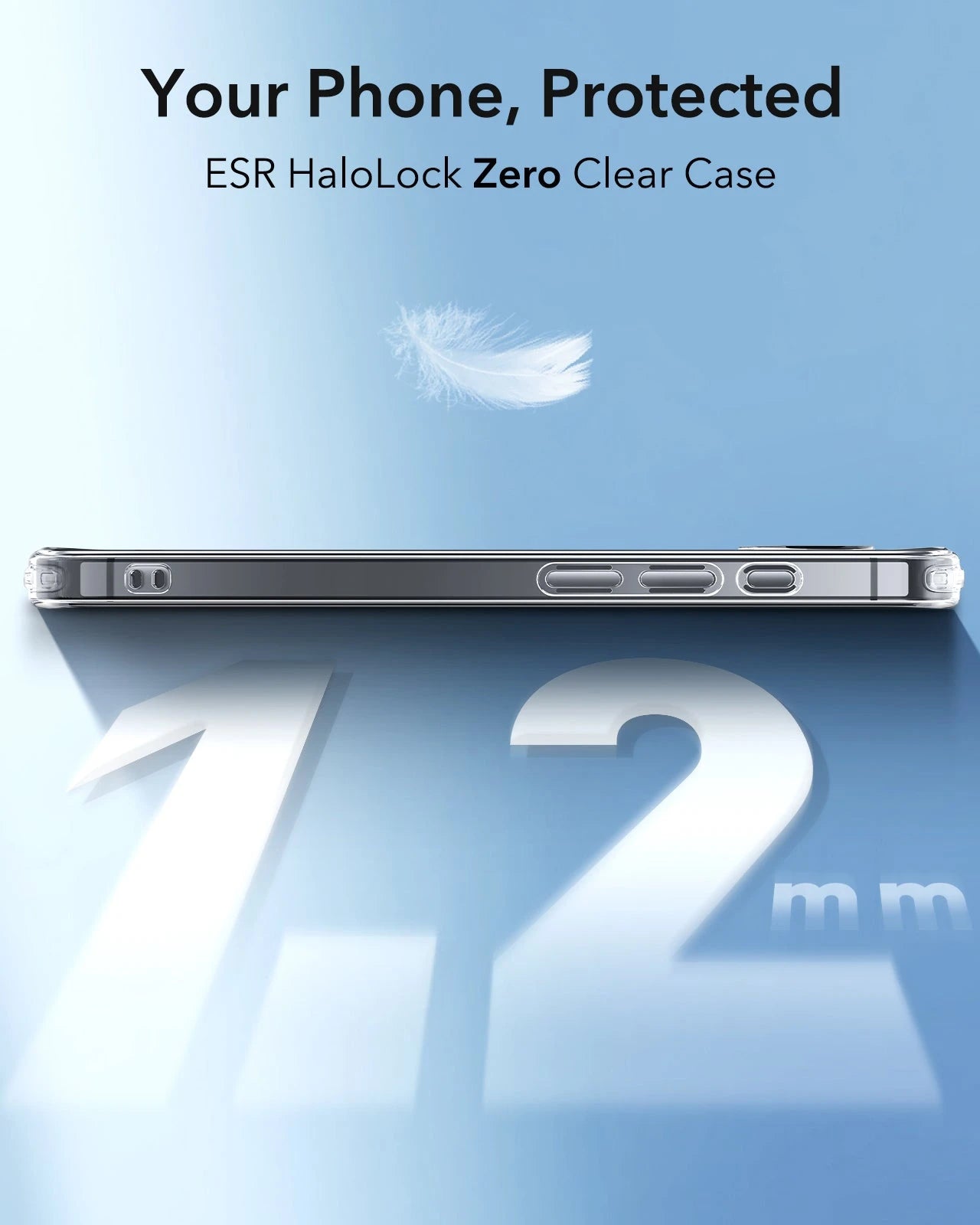 iPhone 16e HaloLock Zero Clear Case - Frosted Black ESR ESR