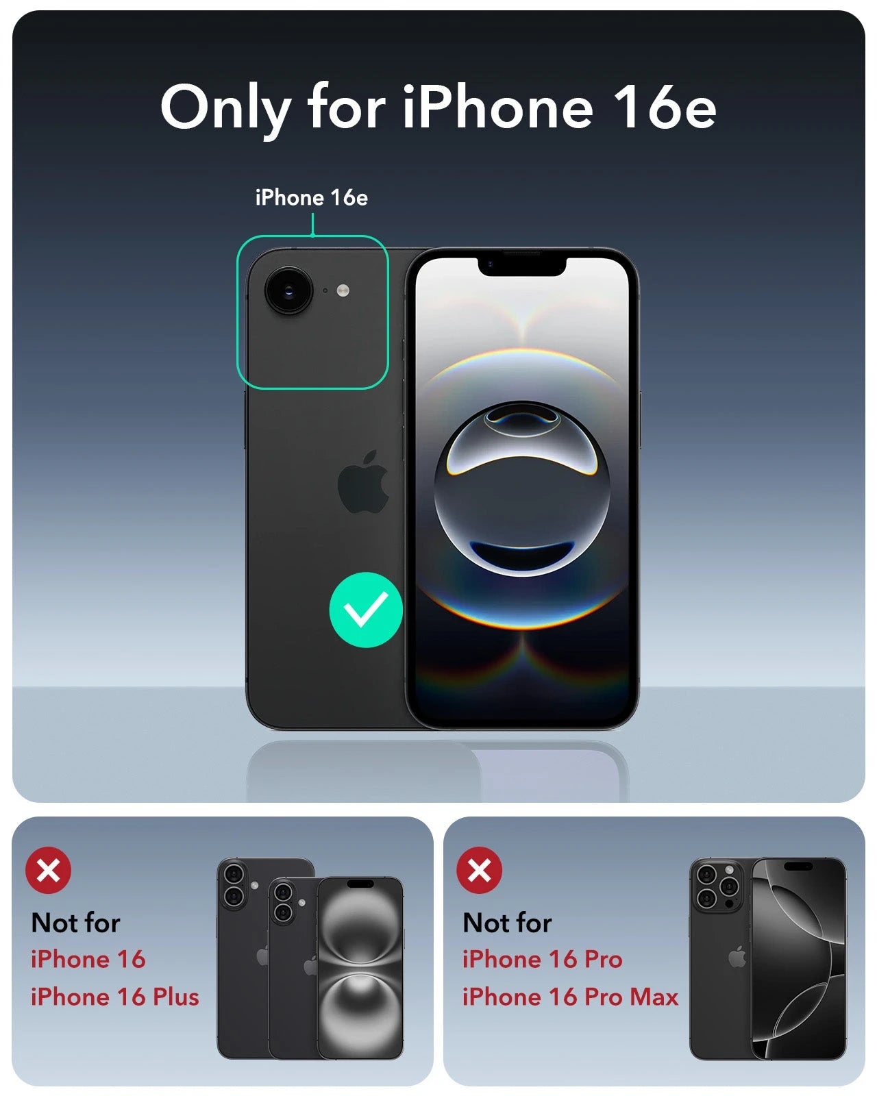 iPhone 16e HaloLock Cyber Tough Case - Dark Blue ESR ESR