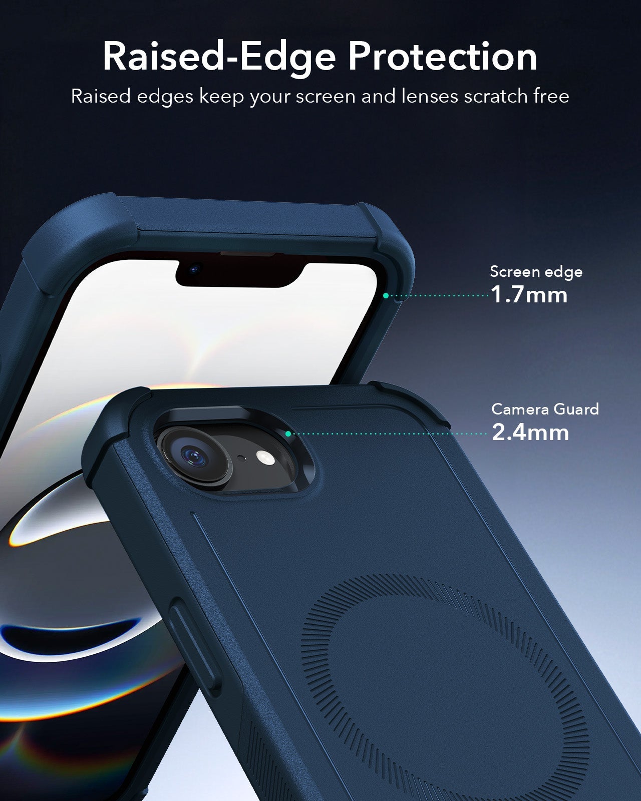 iPhone 16e HaloLock Cyber Tough Case - Dark Blue ESR ESR
