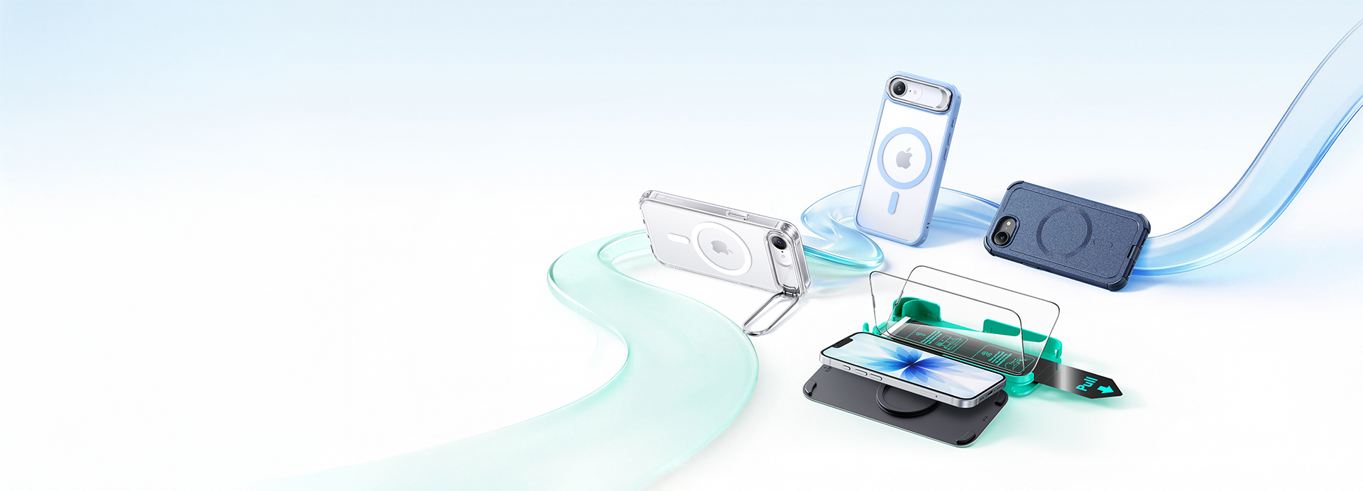 iPhone 17e magsafe case and tempered glass screen protectorslide_MCDwqW