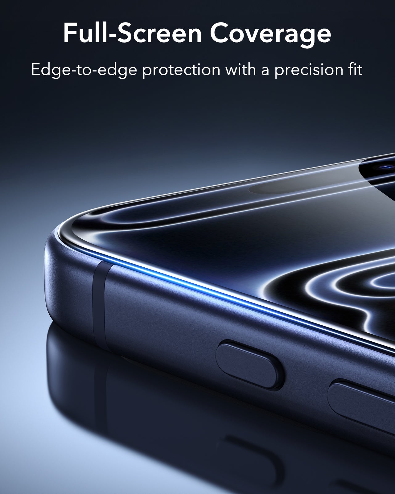 ESR iPhone 18 Pro Armorite Tempered Glass Screen Protecor Full-Screen Coverage