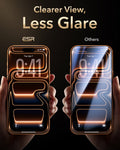 ESR iPhone 18 Pro Corning Glass Screen Protector Clearer View,  Less Glare