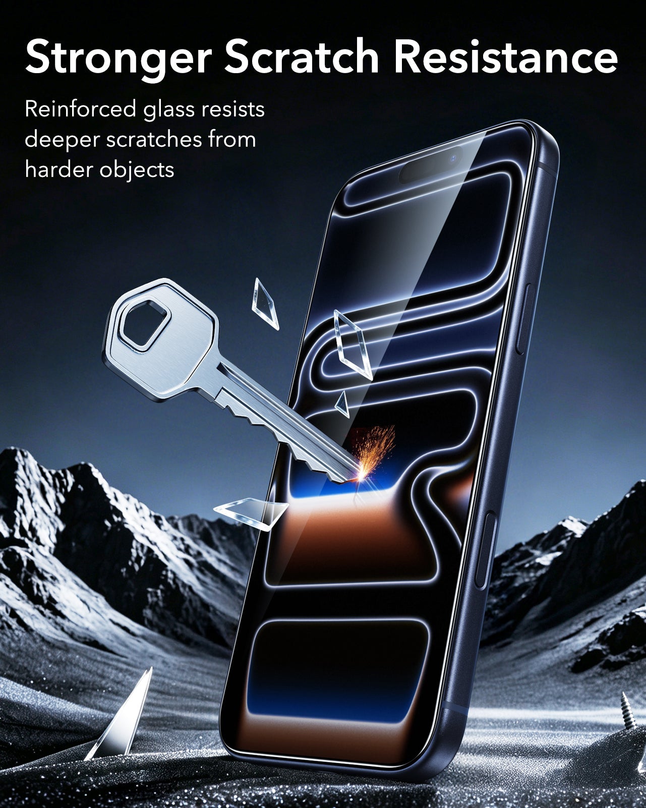 ESR iPhone 18 Pro Max Armorite Tempered Glass Screen Protecor Stronger Scratch Resistance